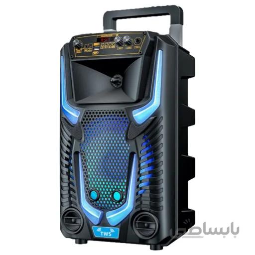 اسپیکر بلوتوثی قابل حمل GZ-8908 با ساب ووفر 8 اینچ چمدانی همراه با میکروفون