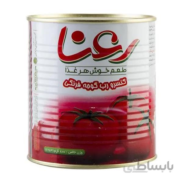 رب گوجه فرنگی 800 گرمی رعنا