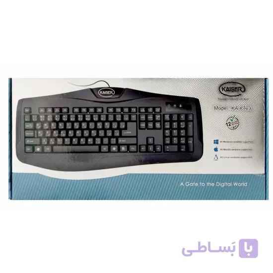 کیبورد سیم دار برند KAISER مدل KA-K703