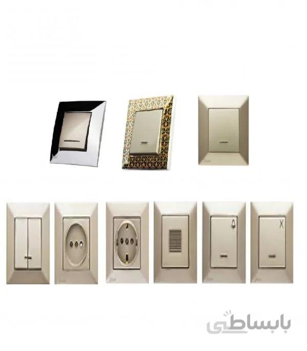 کلید تک پل مدل آیسان رنگی (جهان الکتریک)