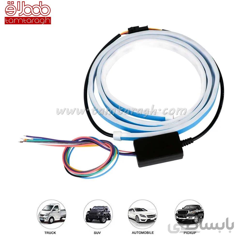 دی لایت فلکسیبل صندوق عقب راهنما دار هفت رنگ با قابلیت انعطاف پذیری بالا (نور پردازی صندوق عقب)
