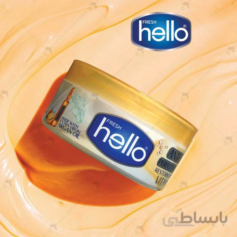 کرم دست و صورت 240 میلی لیتری هلو مدل روغن آرگان Hello Argan oil Cream 240ml