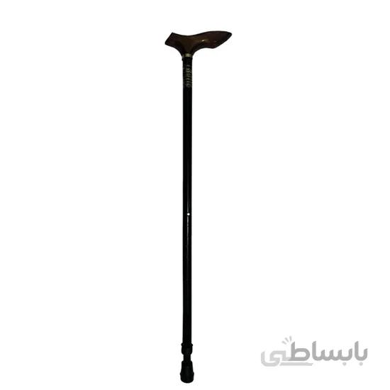 عصا لردی مشکی t11 دسته چوبی cane