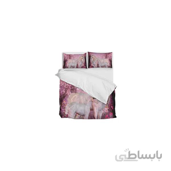 ست لحاف تک نفره ۴ تکه سه بعدی king size -طرح HORSE FAMILY