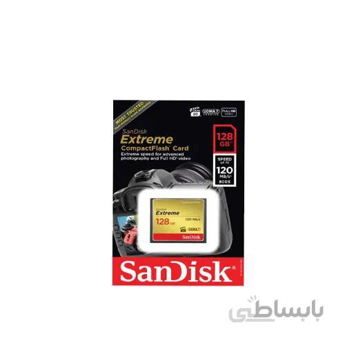کارت حافظه سن دیسک مدل 800 ایکس اکستریم با ظرفیت 128 گیگابایت ا Extreme CompactFlash 800X 120MBps 128GB Memory Card