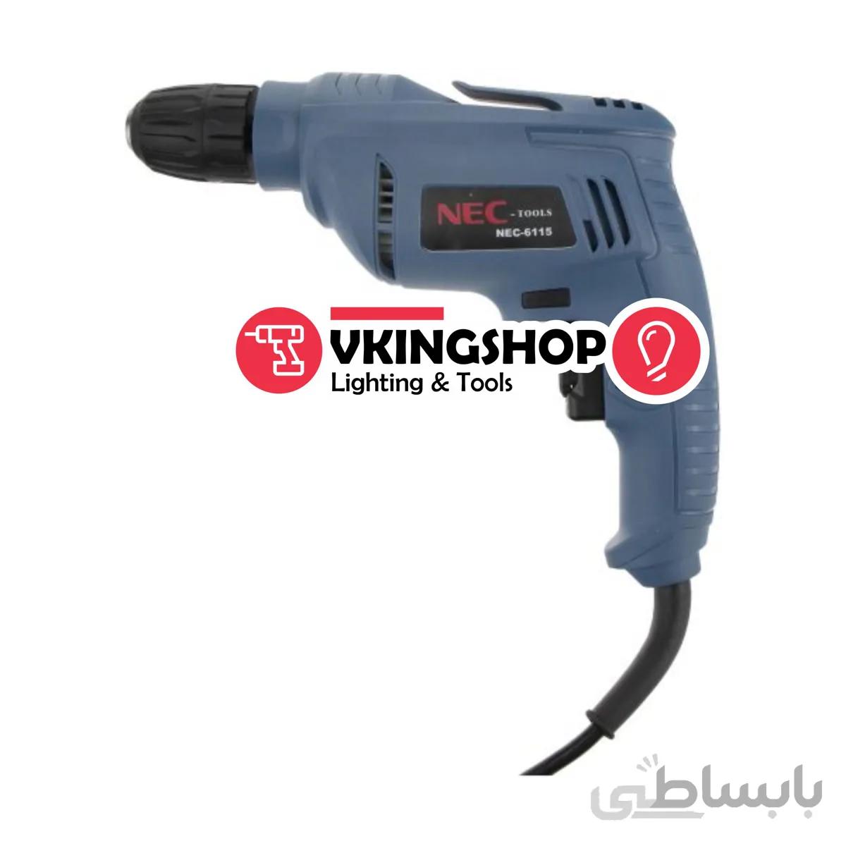 دریل 10 چپ و راست اتوماتیک ان ای سی مدل 6115