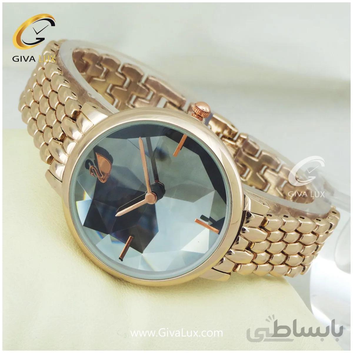 ساعت مچی زنانه سواروسکی بند فلزی