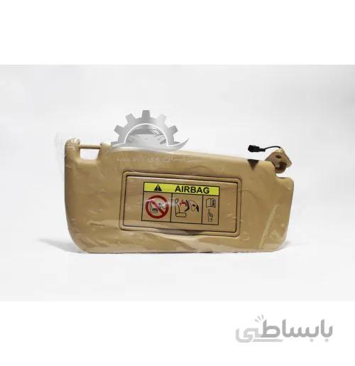 آفتابگیر راست (با آینه و چراغ) بژ سمند آذین پارت
