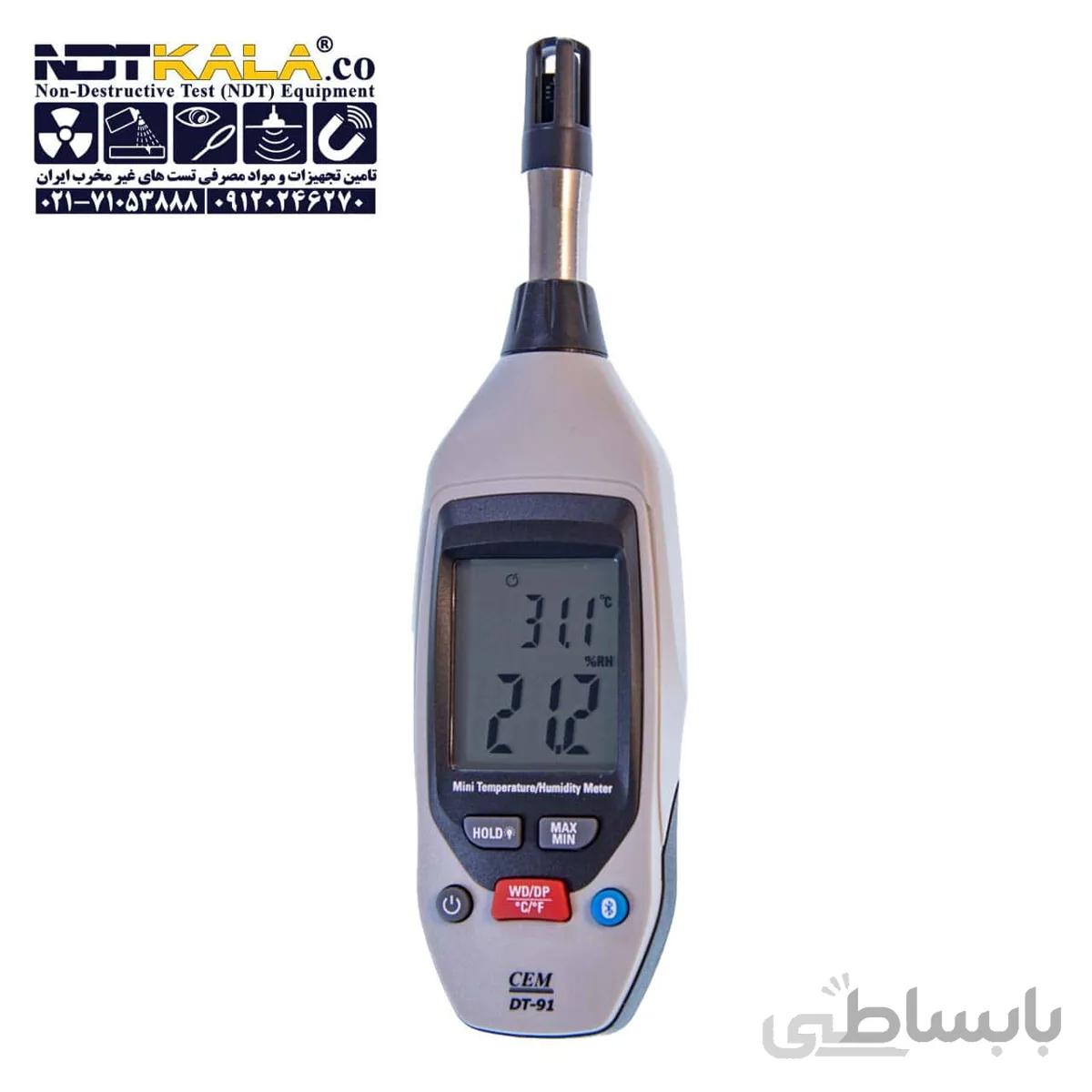 ترمومتر و رطوبت سنج سم مدل CEM DT 91