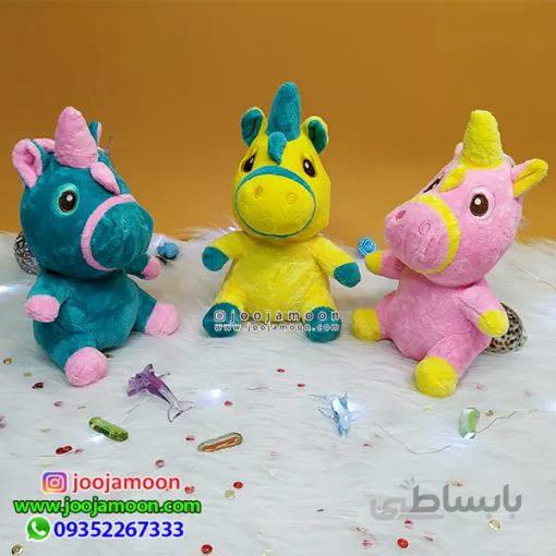 عروسک اسب تک شاخ مینی