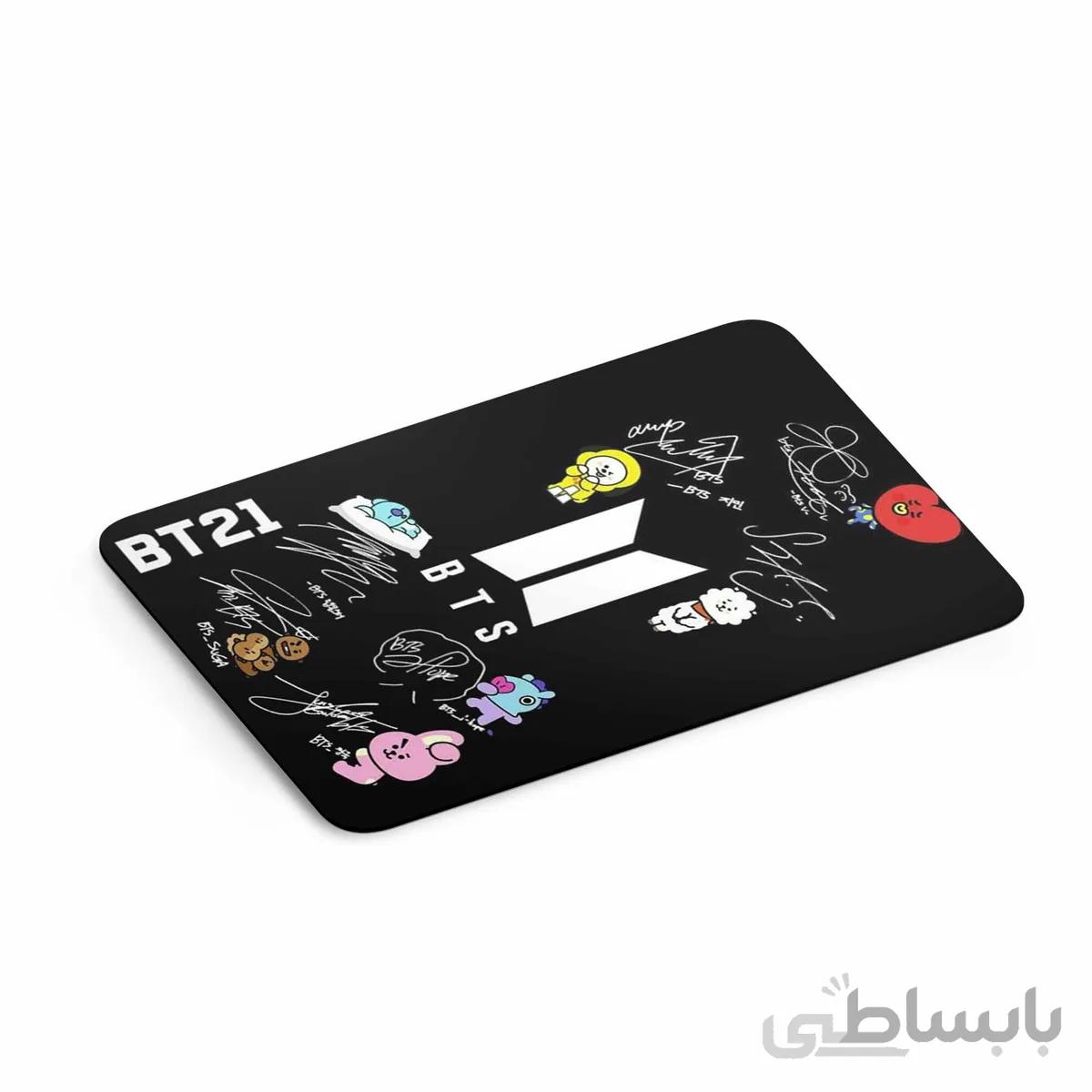 ماوس پد مدل طرح بی تی اس BTS