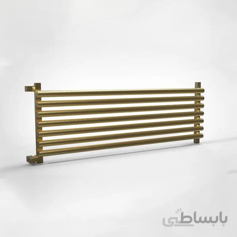 رادیاتور استیل طلایی مات مدل منار