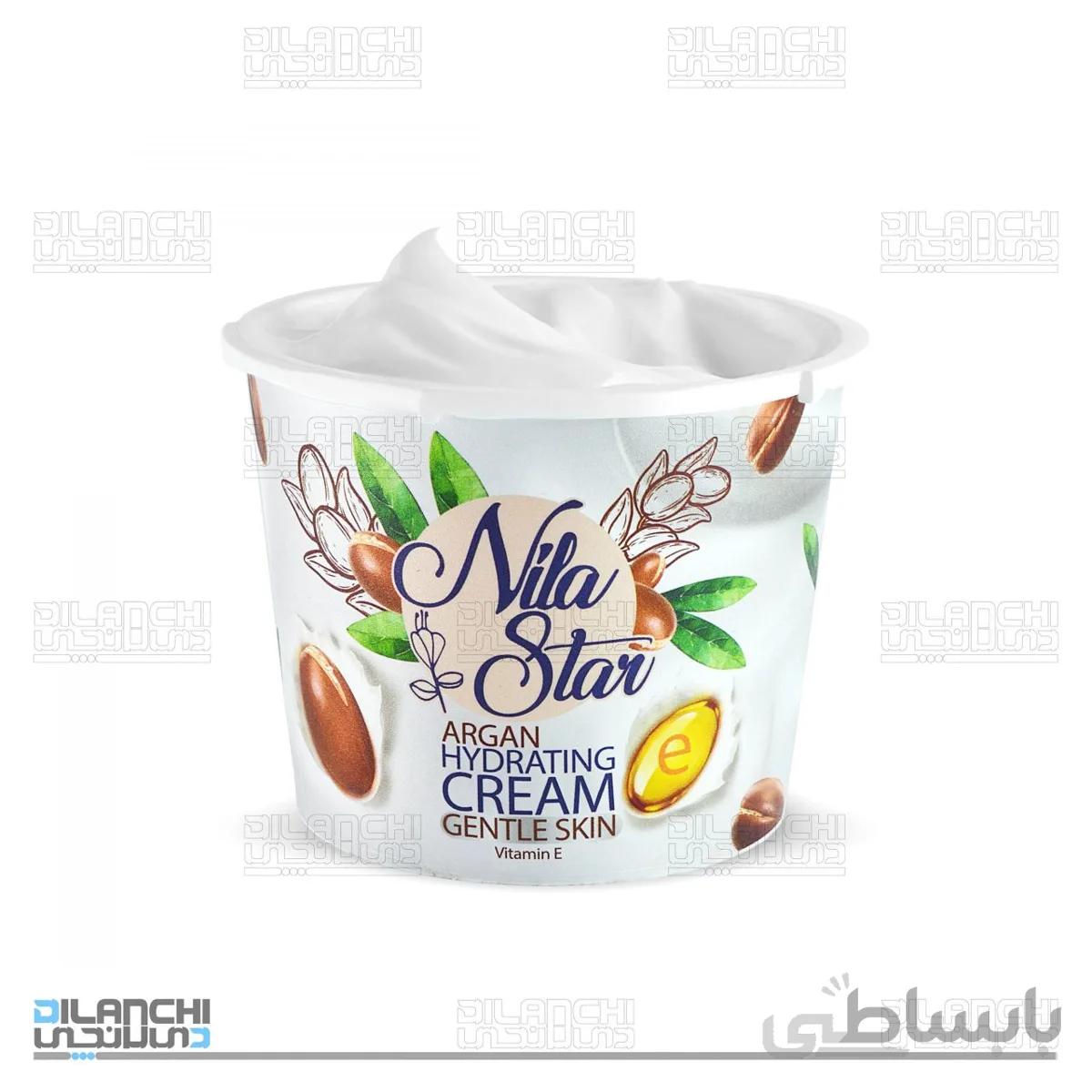 کرم مرطوب کننده آرگان و ویتامین E نیلا استار