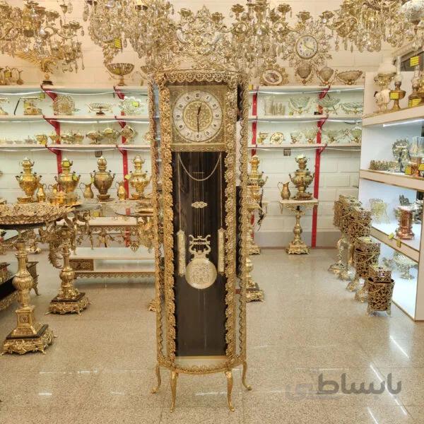 ساعت ایستاده برنزی طرح گل رز کوچک کد ۳۰۴