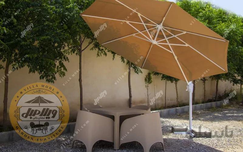 چتر و سایبان پایه کنار مدل کارینا هشت ضلعی 3 5متری