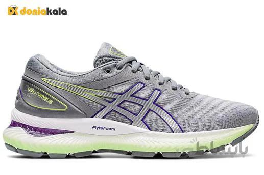 کتونی اورجینال مخصوص پیاده روی و دویدن زنانه آسیکس نیمباس 22 Asics GEL-NIMBUS 22 1012a587-102 ا Original ketone for Womens walking and running Asics GEL-NIMBUS22 1012a587-102