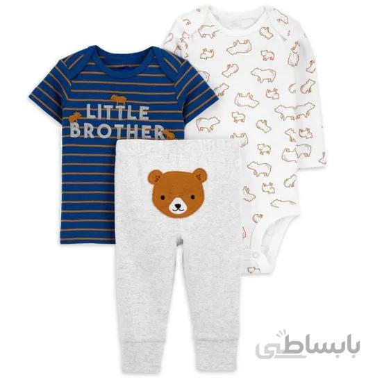 سه تکه بادی و شلوار کارترز Carters طرح خرس Little Brother