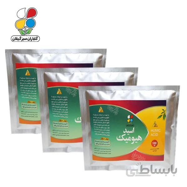 اسید هیومیک پودری 100 گرمی مجموعه 3 عددی