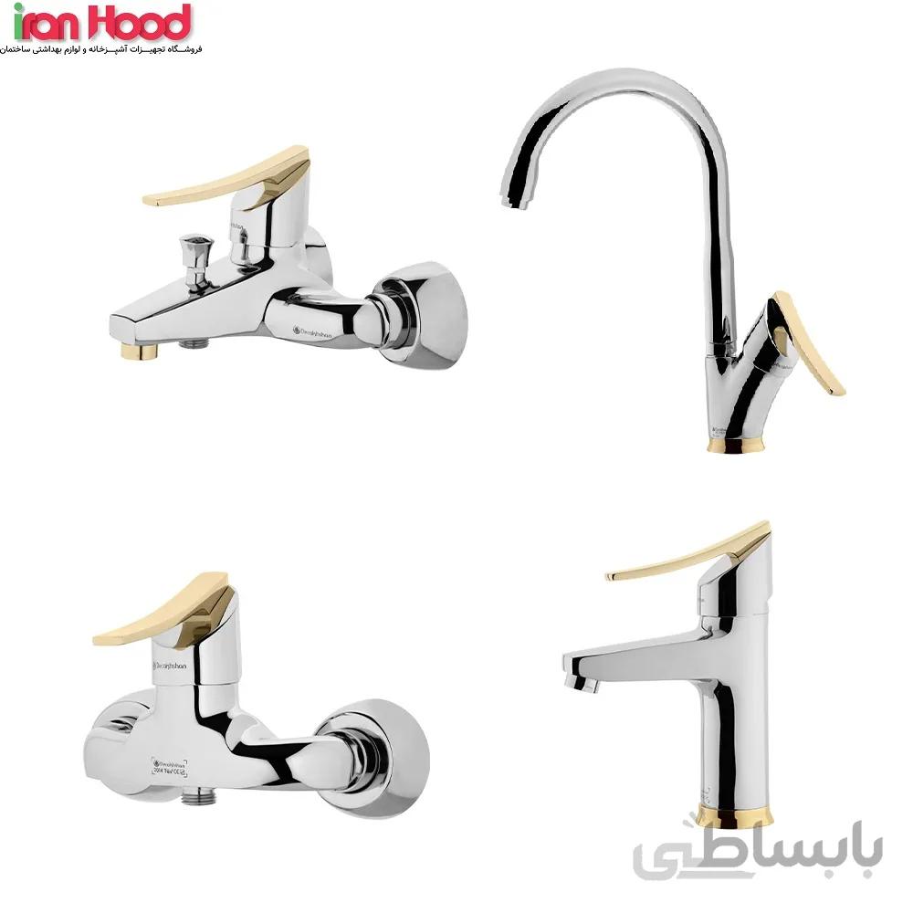 شیرالات درخشان مدل لوکس گلد