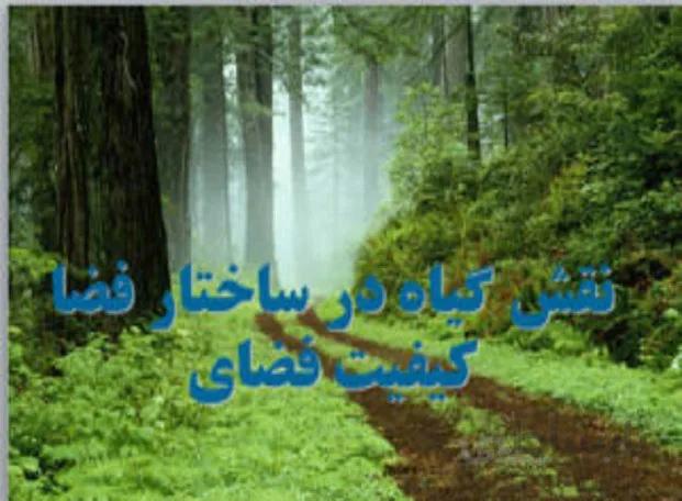 نقش فضای سبز در ساختار فضا کیفیت فضایی