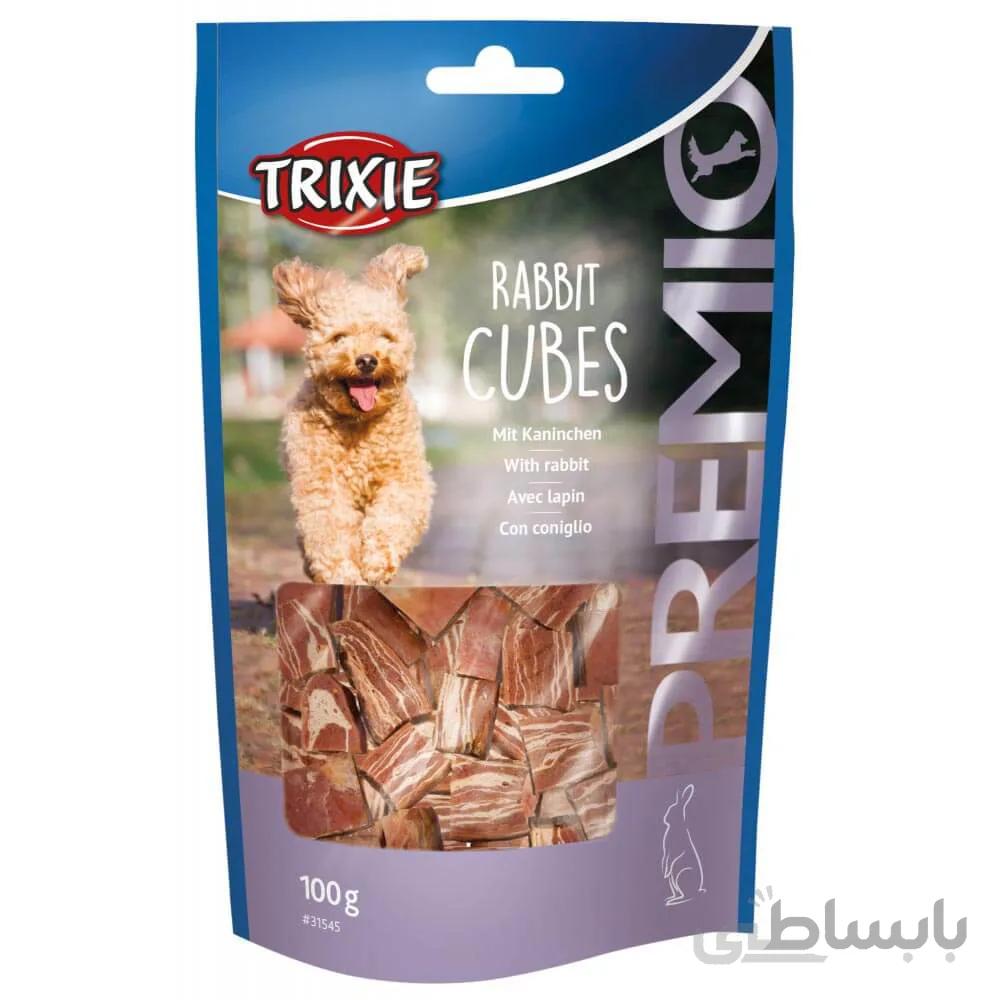 تشویقی سگ تریکسی مدل Rabbit Cubes وزن 100 گرم ا Trixie Rabbit Cubes for Dog 100g