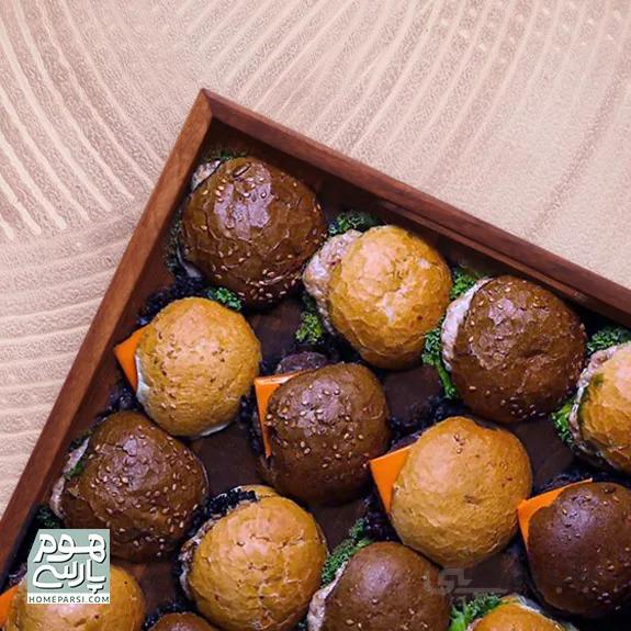 سینی مستطیل شطرنجی چوبی