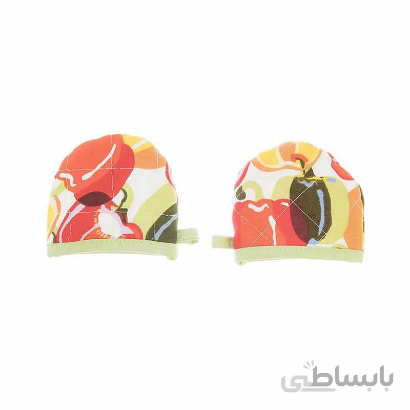 دستگیره قابلمه رزین تاژ کتان طرح فلفل دلمه