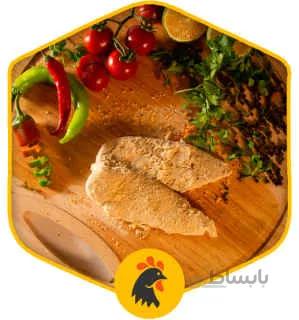 شنیتسل فیله مرغ آرد گندم