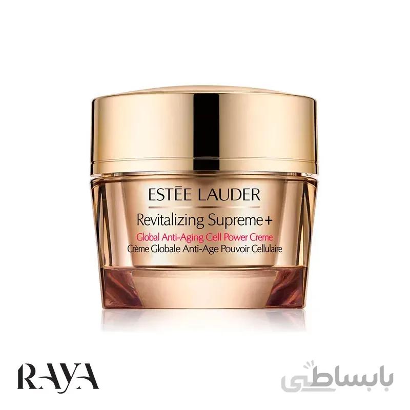 کرم ضد چروک و جوانساز بسیار قوی سوپریم گلوبال استی لادر حجم 15ML ا Estée Lauder Revitalizing Supreme Global Anti-Aging Crème Moisturizer