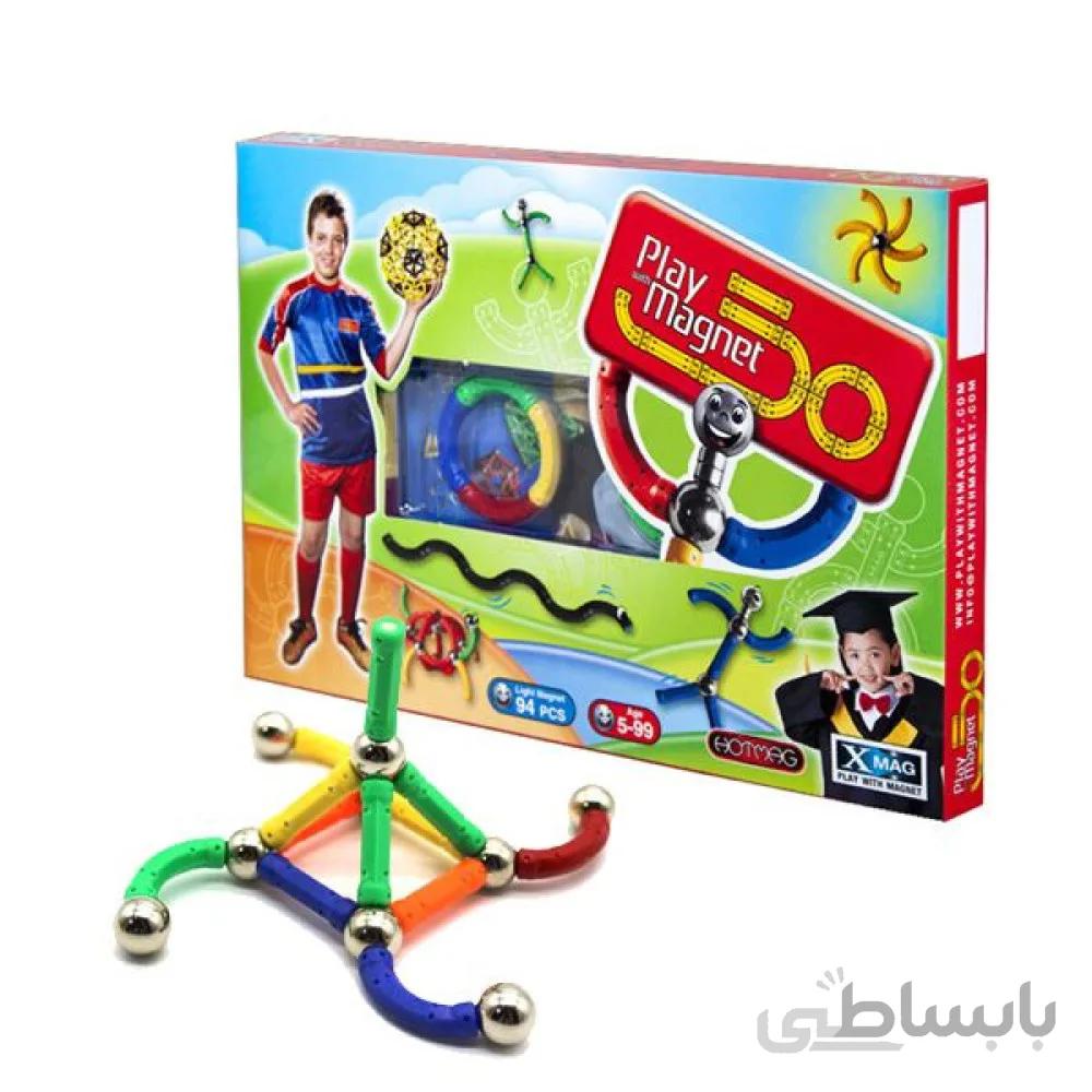 اسباب بازی مگنت مغناطیسی مدل 94 تکه PLAY MAGNET