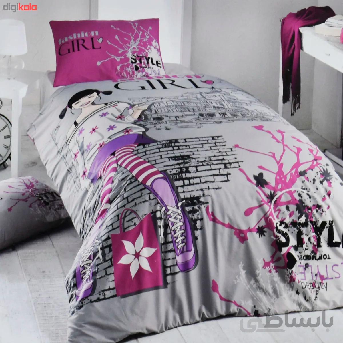 سرویس ملحفه ایسیمو هوم مدل Fashiongiril یک نفره 3 تکه