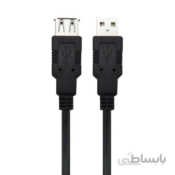 کابل کانکتر USB به مادگیUSB کی نت با طول ۳ متر ا Knet K-UC505 3m Usb 2.0 Extension Cable