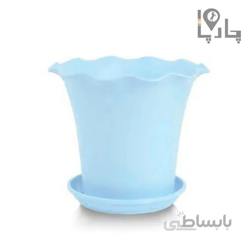 گلدان ساده پلاستیکی لبه دار ساحل لیمون