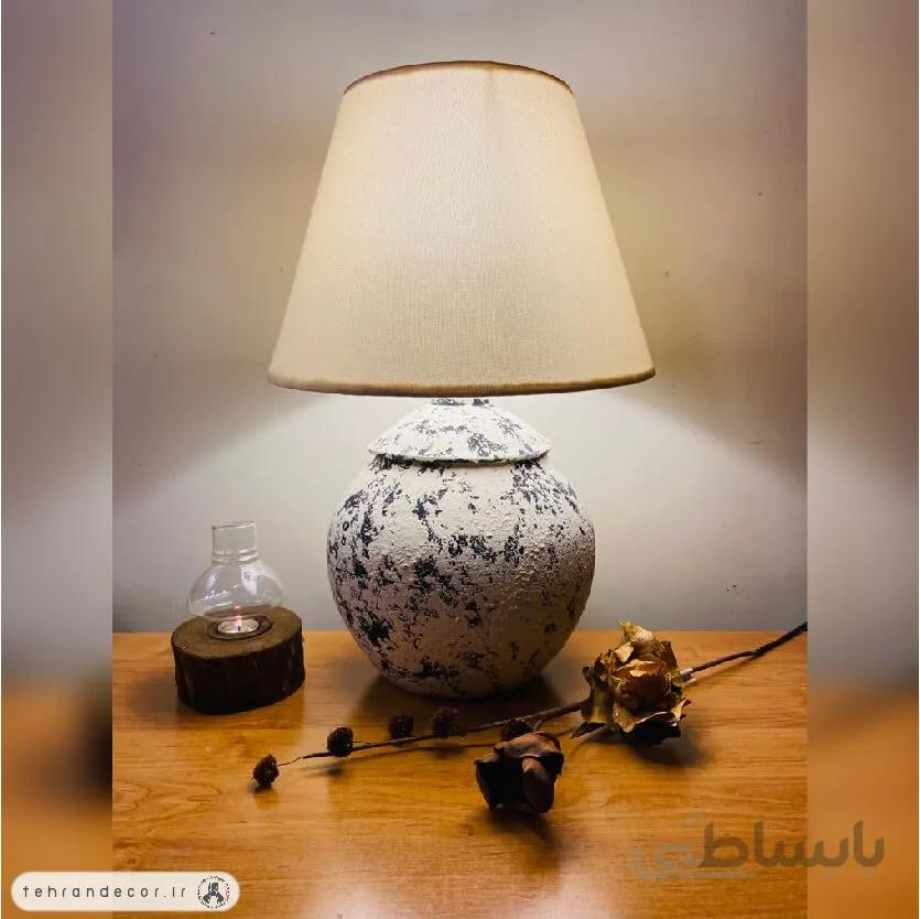 آباژور رومیزی سفالی هورین