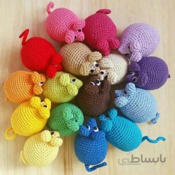 عروسک بافتنی موش کوچولو برای حیوانات خانگی