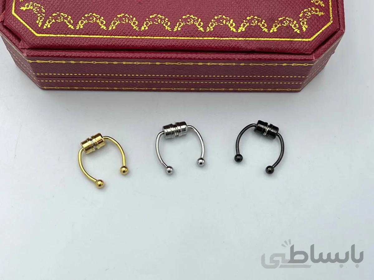 پیرسینگ فیک مگنتی اسمایل بینی در سه رنگ