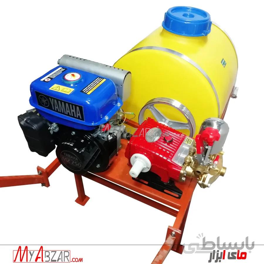 سمپاش فرغونی 100 لیتری یاماها MZ250 با پمپ 45 بار