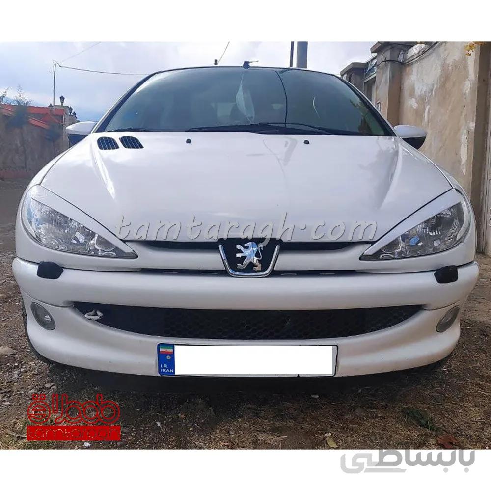 ابرویی بالای چراغ پژو 206 (هاچ بک و صندوق دار) مدل 01