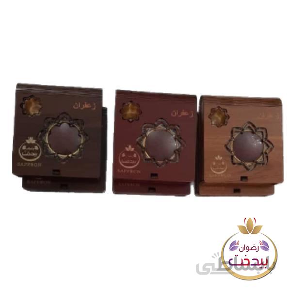 زعفران سرگل ممتاز 3 گرم با جعبه mdf و ظرف خاتم و هاون
