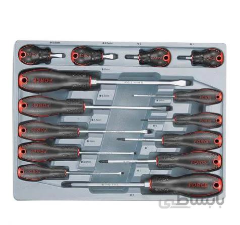 سری پیچ گوشتی تخت و چهارسو 14 عددی فورس – FORCE مدل 2142