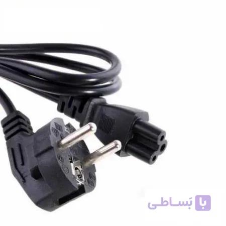 کابل برق سه پین منبع تغذیه لپ تاپ  طول 1.5 متر
