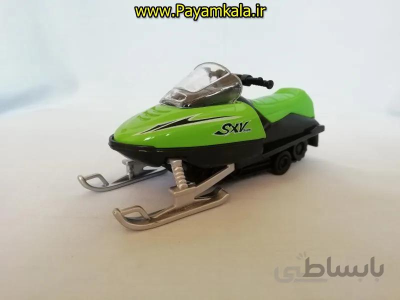 اسباب بازی فلزی عقبکش موتور ساحلی (KINGSTOY) سبز