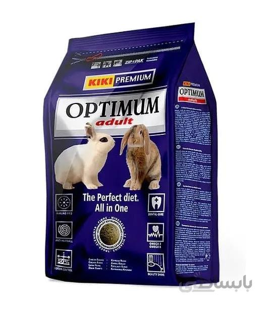 پلت تغذیه روزانه خرگوش بالغ KiKi Optimum Adult