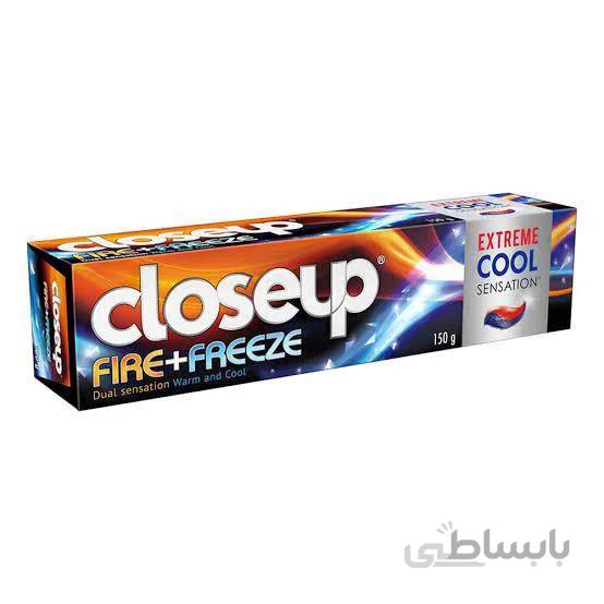 خمیردندان ژله ای کلوزآپ ۱۶۰گرم فایر فریز ( یخ + آتش ) – CloseUp Fire+Freeze – Extreme Cool Sensation