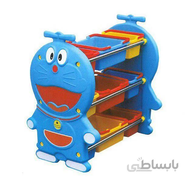 قفسه اسباب بازی کودک 3 طبقه مدل دورایمون