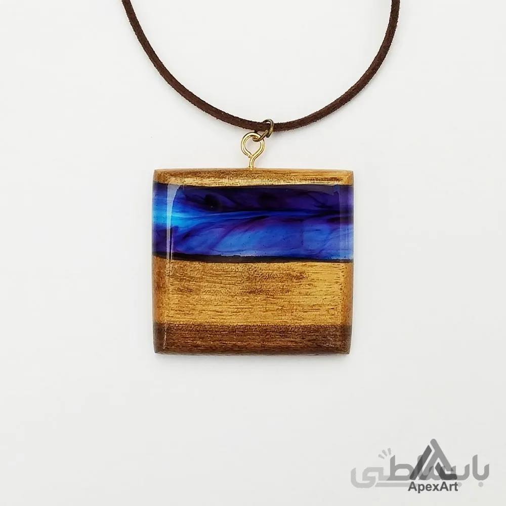 گردنبند چوبی طرح آریا