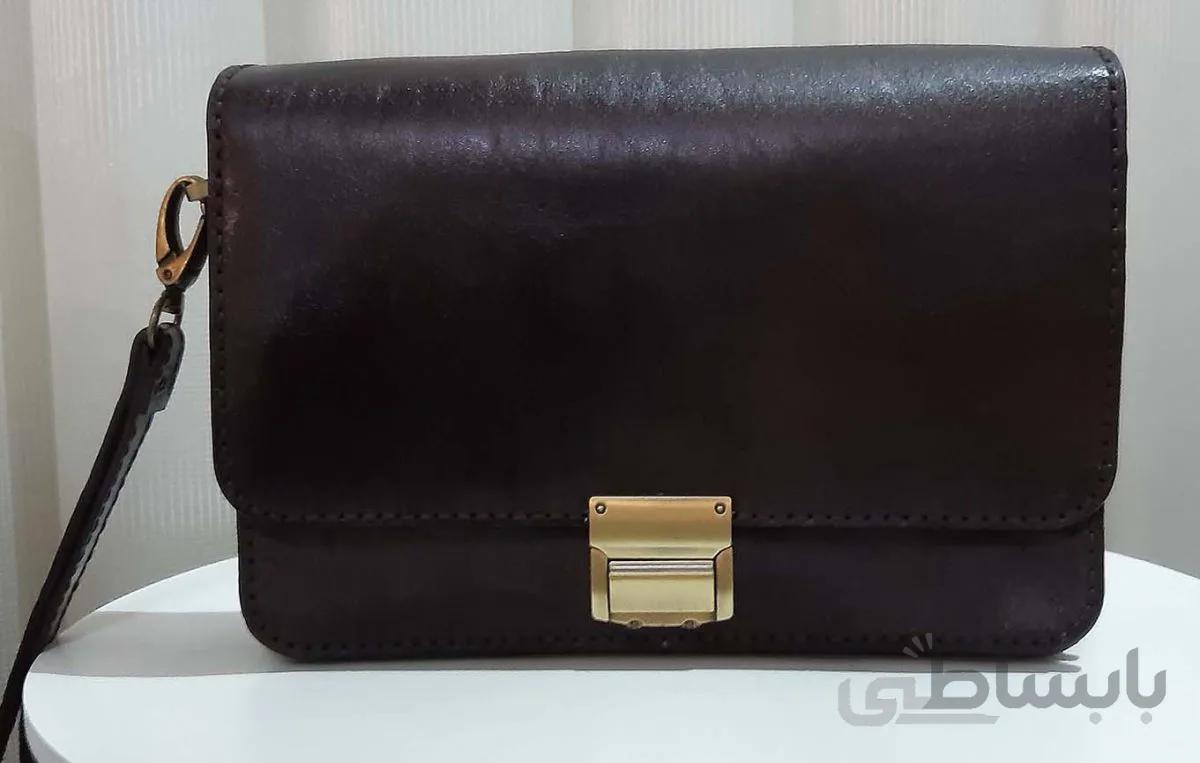 کیف مدارک مردانه چرم طبیعی دستدوز