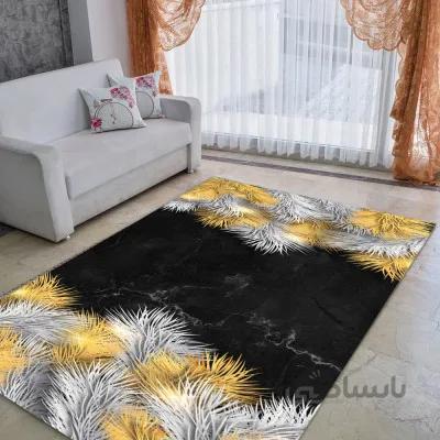 روفرشی کشدار ترک 6 متری رنگ مشکی طلایی