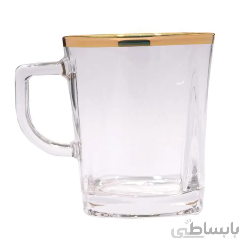 لیوان بلینک مکس مدل کار لب طلا بسته 6 عددی
