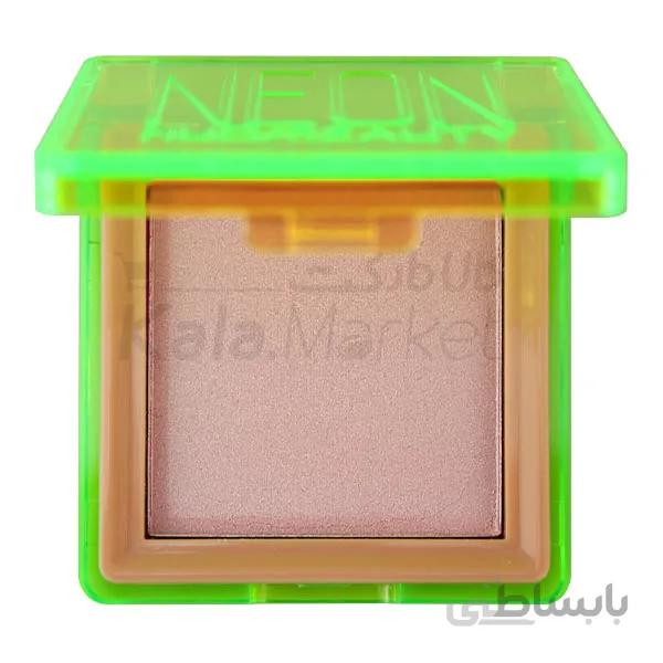 هایلایتر تک رنگ هدی بیوتی مدل نئون کد ۱ (Hudabeauty Neon Pressed Pigment Palette Code 01)